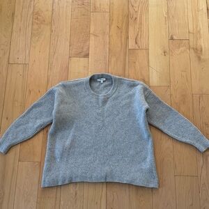 madewell sweater 100% wool grey size m